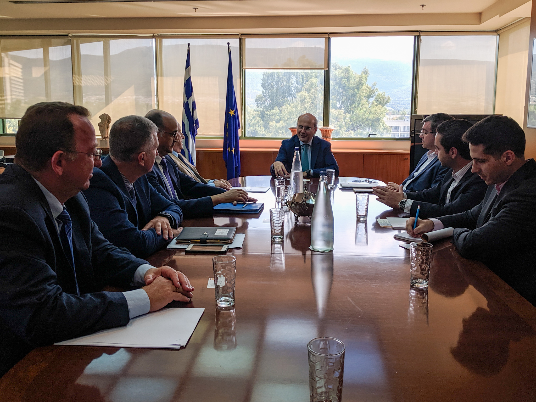Συνάντηση υπουργού Π.ΕΝ κ. Κωστή Χατζηδάκη με το ΔΣ της Ελληνικής Εταιρείας Αξιοποίησης Ανακύκλωσης ﻿