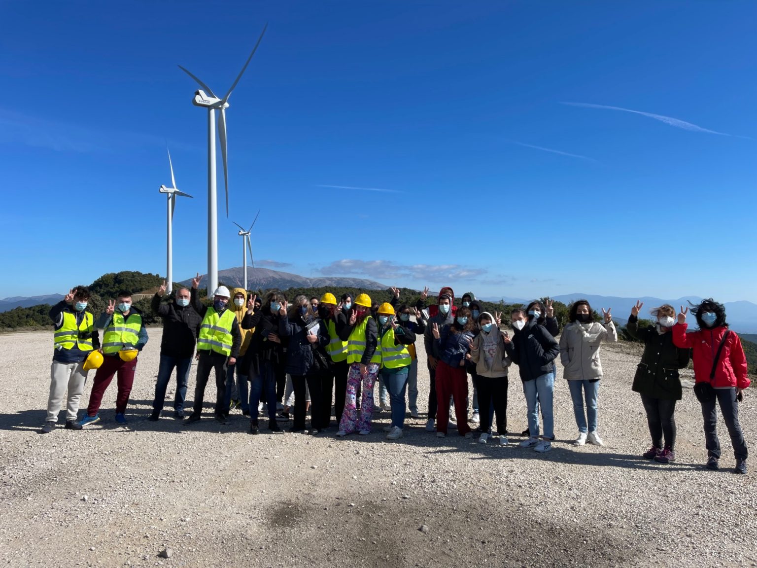 Το Αιολικό Πάρκο Κουρομάντρι – Ριγανόλακκα καλωσόρισε τους μαθητές του Ευρωπαϊκού Προγράμματος Erasmus+ “Energy Resources for Sustainability”