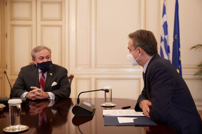 Συνάντηση του Πρωθυπουργού Κυριάκου Μητσοτάκη με τον Υπουργό Ενέργειας των ΗΠΑ Dan Brouillette
